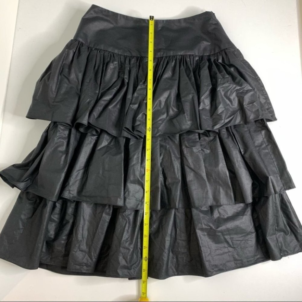 Vintage pat mcdonagh Black Ruffled Skirt - Picture 8 of 8